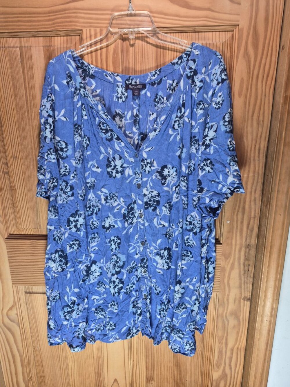 Roaman's Angelina Short Sleeve Tunic Size 36W